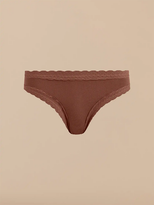 UltraModal™ Lace Tanga | Walnut Shell