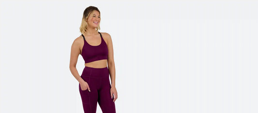 MoveMe Longline Sports Bra | Sangria