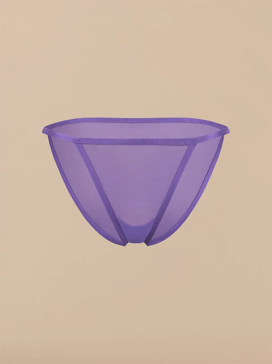 Mesh String Bikini | Plum