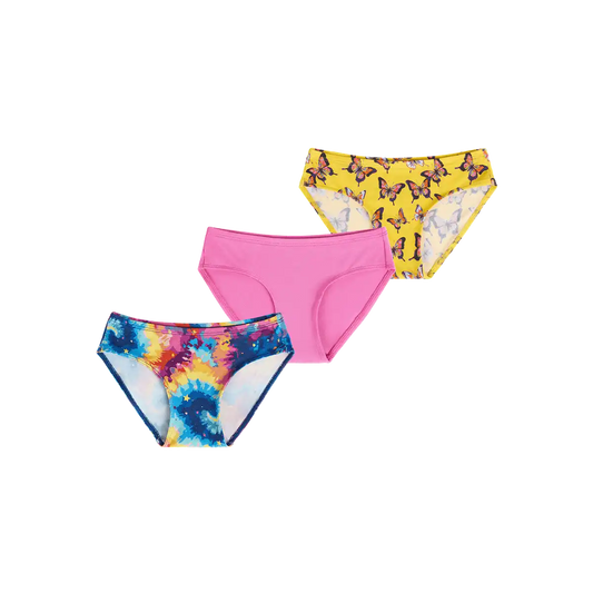 UltraModal™ FeelFree Girls Bikini Brief 3-Pack | Cosmic Flutter