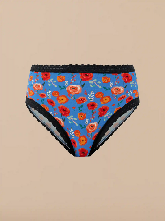 UltraModal™ Lace High-Waisted Cheeky Bikini | Painted Petals