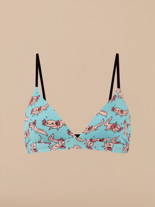 UltraModal™ FeelFree Triangle Bralette | Axolotl Splash