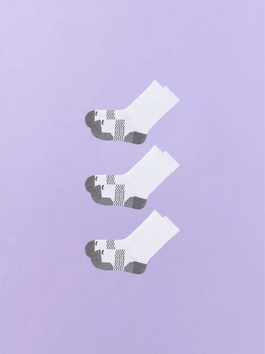 Active Crew Sock 3-Pack | White Pack
