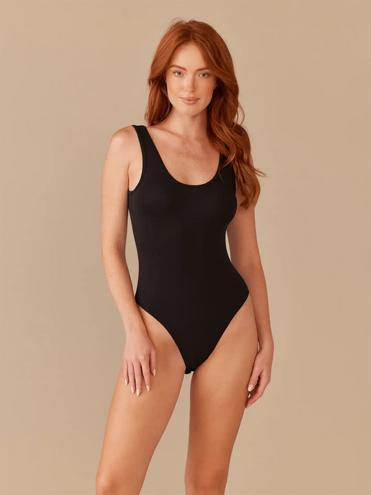 UltraModal™ Scoop Neck Bodysuit | Polka Dots