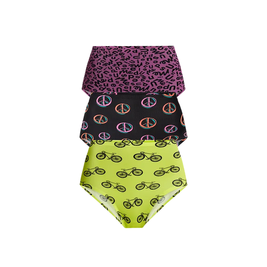 MoveMe High-Waisted Cheeky 3-Pack | Peaceful Stroll Pack