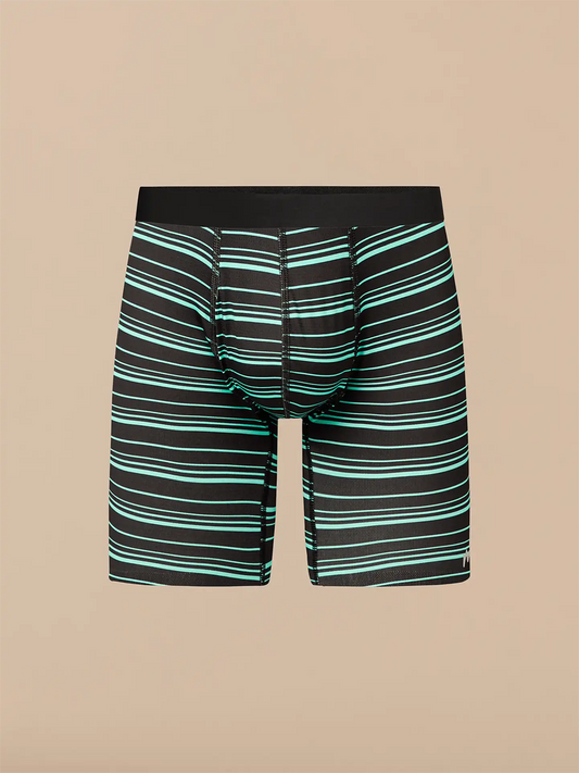 Breathe Long Boxer Brief w/ Fly | Alien Stripes