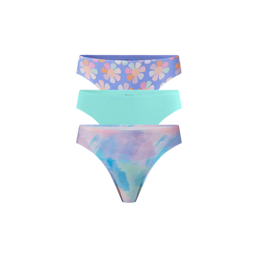 Seamless Thong 3-Pack | Groovy Kaleidoscope Pack