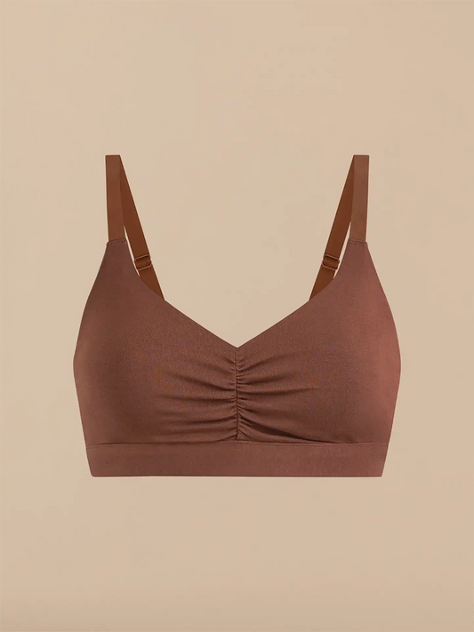 Curvy UltraModal™ FeelFree Ruched Bralette | Walnut Shell/Walnut Shell