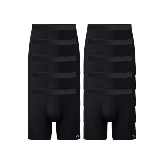 Breathe Boxer Brief w/ Fly 10-Pack | Black Pack
