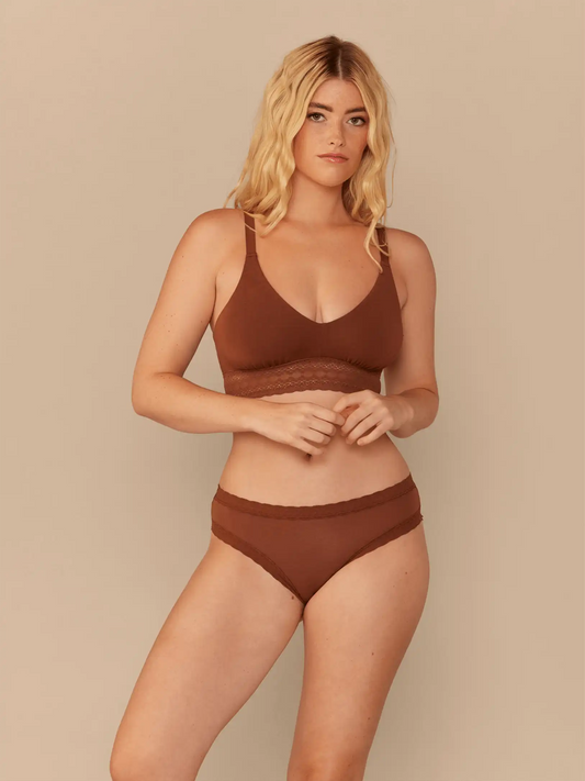 UltraModal™ Lace Tanga | Cedar Wood