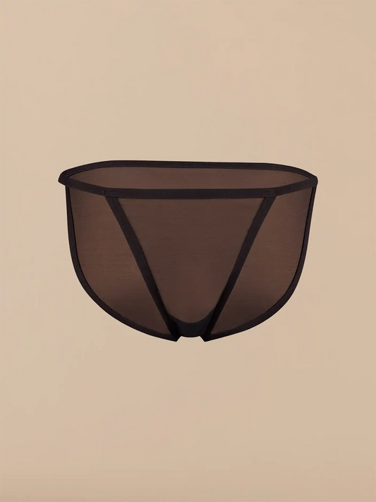 Women's Mesh String Bikini | Black