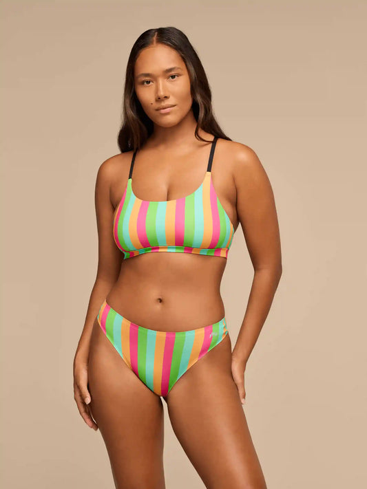 Breathe Thong | Neon Stripes