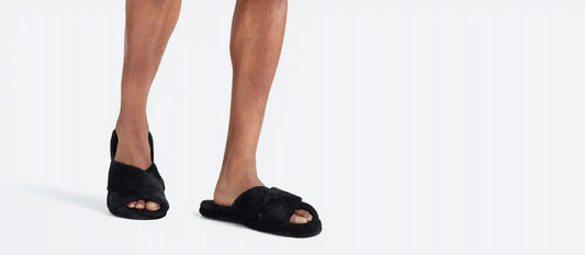 Plush Slippers | Black