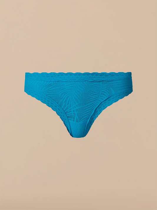 All Over Lace Tanga | Atomic Blue
