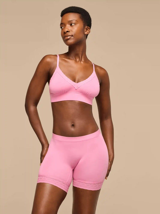 UltraModal™ Lace Long Boyshort | Pop Pink
