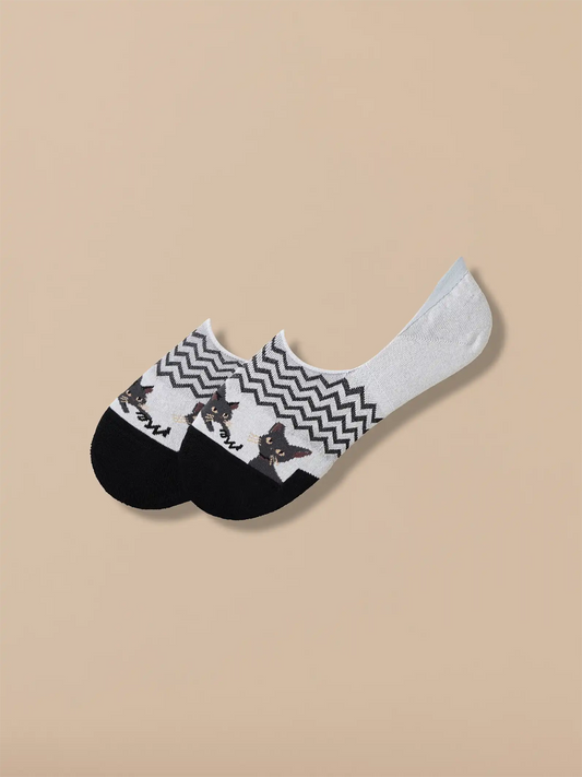 Essential No Show Sock | Midnight Meow