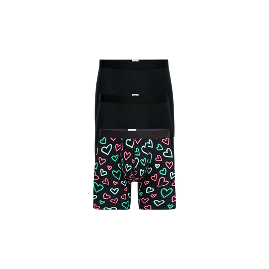 UltraModal™ Core Boxer Brief 3-Pack | Electric Hearts Pack
