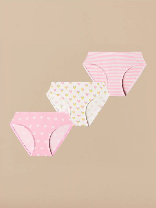 UltraModal™ FeelFree Girls Bikini Brief 3-Pack | Heart You Pack